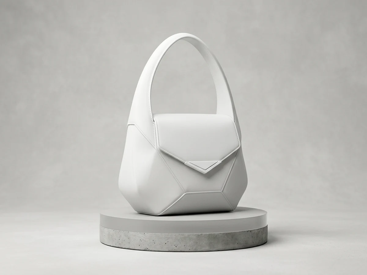 A leather tote photographed still, the image the video is animated from