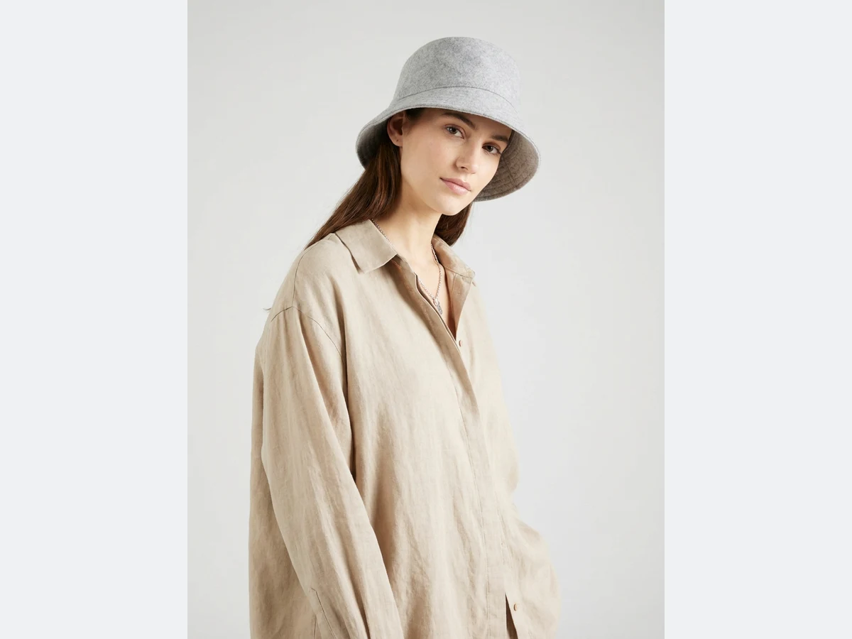 A long-sleeved linen shirt, the piece the variation starts from
